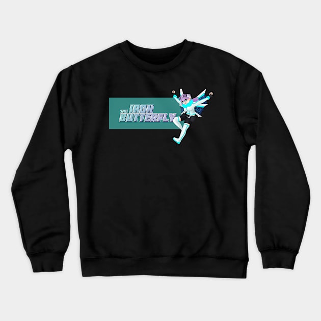 Iron Butterfly Splash Art Crewneck Sweatshirt by zacharymorgan